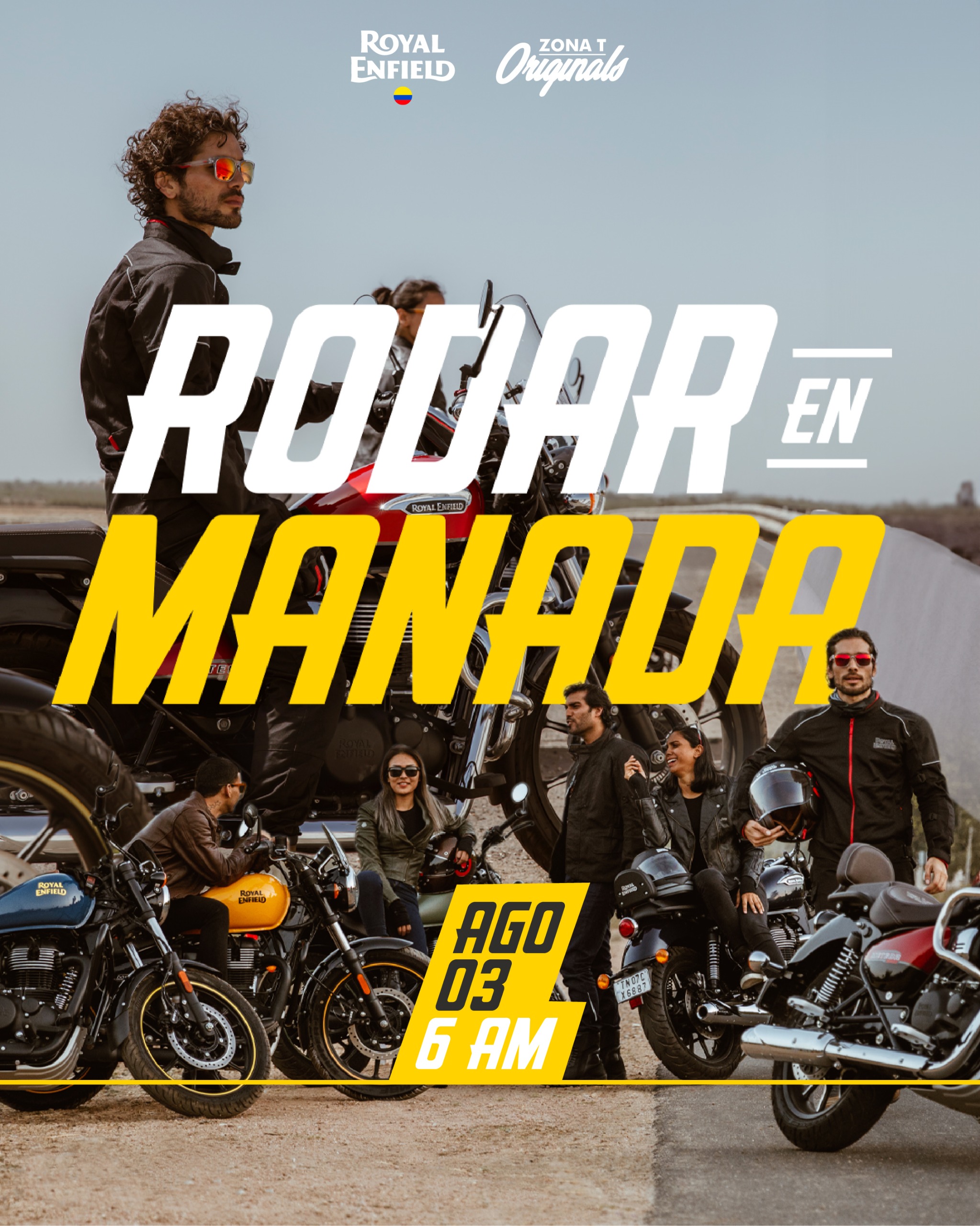 Rodar en manada Royal Enfield